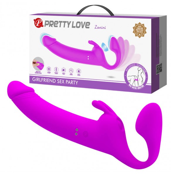 PRETTY LOVE - Zanini Dual-Motor Vibration Wearable (L:16.6cm - D:4cm)
